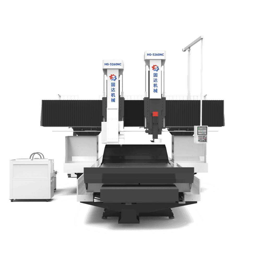 Processing capacity（Maximum grinding L*W*H）:6000*2800*1200mm. CNC Surface grinding machine has a gantry layout as a whole, and the base,columns, and beams form an integral rigid frame structure.